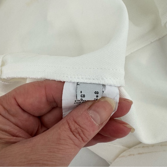 PINKO Blazer Open Front Blazer Jacket Size US 4 White Italy - Picture 7 of 12